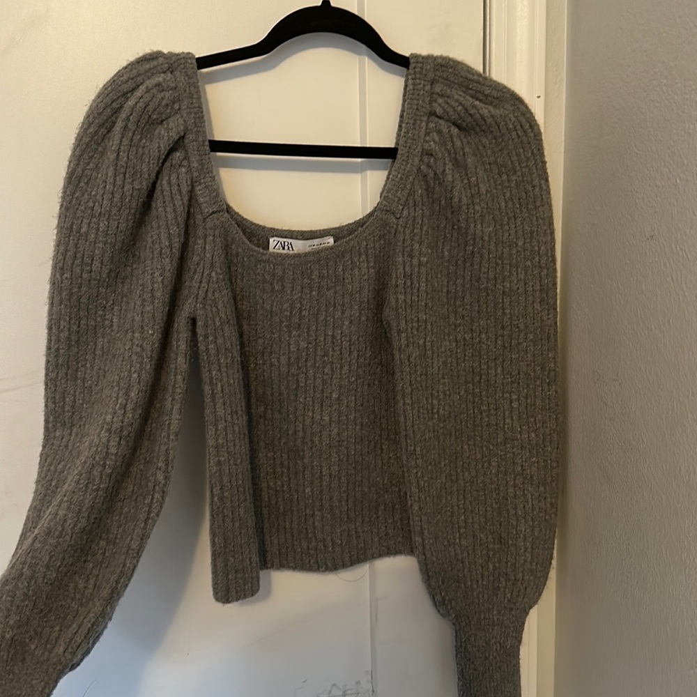 Puff Shoulder Sweater